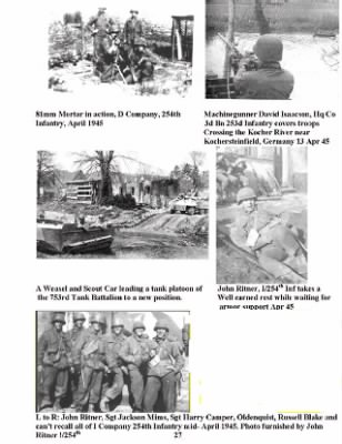 Thumbnail for Pictorial History of the 63rd Infantry Division > Section II, 63rd Infantry Division in Combat