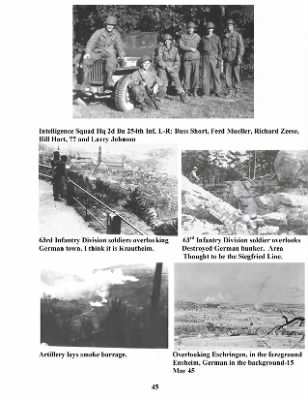 Thumbnail for Pictorial History of the 63rd Infantry Division > Section II, 63rd Infantry Division in Combat