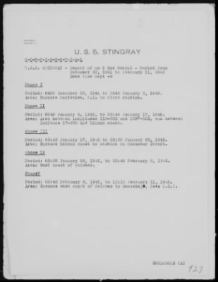 Thumbnail for USS Stingray > December-1941 to February-1942