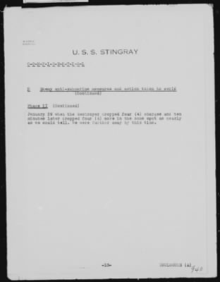 Thumbnail for USS Stingray > December-1941 to February-1942