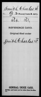 Thumbnail for Charles S > Smith, Charles S (Pvt)