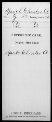 Thumbnail for Charles A > Spath, Charles A (Pvt)