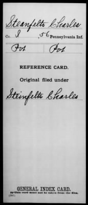 Thumbnail for Charles > Steanfelts, Charles (Pvt)