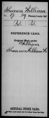 Thumbnail for William > Shanon, William (Pvt)