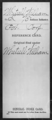 Thumbnail for William > Whitsell, William (Pvt)