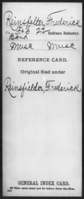 Thumbnail for Frederick > Reinsfelter, Frederick (Musc)