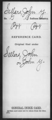 Thumbnail for John Y > Sellars, John Y (Pvt)