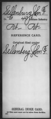 John F > Sellenburg, John F (Pvt)