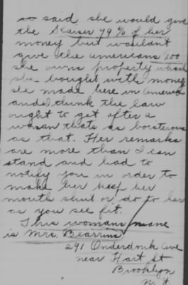 Old German Files, 1909-21 > Mrs. Bearrins (#256418)