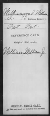 Thumbnail for I William > Williamson, I William (Pvt)