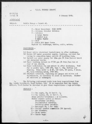 USS PRINGLE > Report of Damage Sustained from Enemy Suicide Crash Dive off Mindoro Island, Philippines on 12/30/44