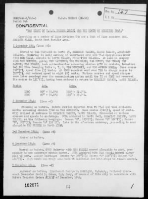 USS BREESE > War Diary, 12/1-31/44