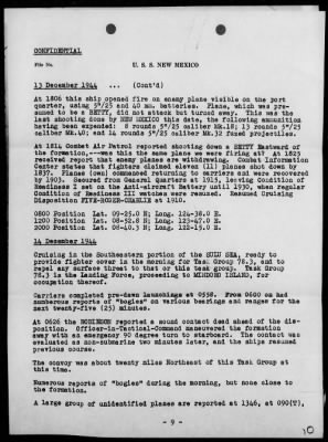 Thumbnail for USS NEW MEXICO > War Diary, 12/1-31/44