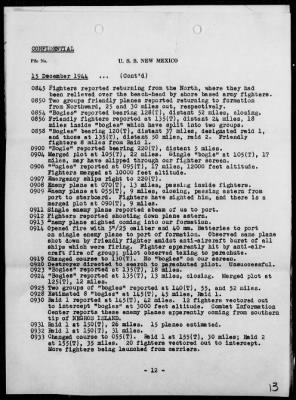 Thumbnail for USS NEW MEXICO > War Diary, 12/1-31/44