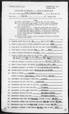 USS KNOX > Rep of amphibious ops in the invasion of Lingayen Gulf, Luzon Island, Philippines on 1/9/45, including AA actions, 1/8-10/45