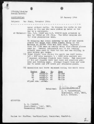 VPB-102 > War Diary, 11/1/44 to 12/31/44