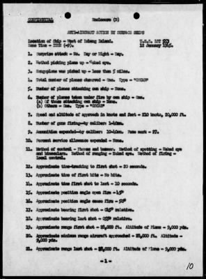 Thumbnail for USS LST-553 > Report of operations in resupply landing in Lingayen Gulf, Luzon Island, Philippines on 1/13/45, including AA action while enroute on 1/12/45