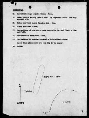 Thumbnail for USS LST-553 > Report of operations in resupply landing in Lingayen Gulf, Luzon Island, Philippines on 1/13/45, including AA action while enroute on 1/12/45