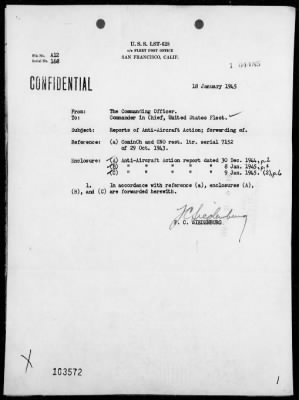 Thumbnail for USS LST-628 > Rep of AA act Of Sansapor, New Guinea on 12/30/44 & off Luzon Is, Philippines on 1/8 & 9/45