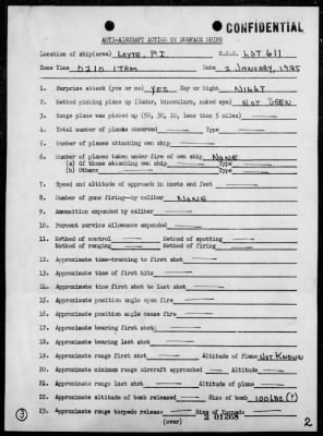 USS LST-611 > Report of AA action off Leyte Island, Philippines, on 1/2/45