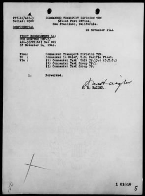 USS MONITOR > Rep of AA act Northeast coast of Mindanao Is, Philippines on 11/13/44