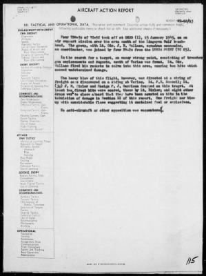 Thumbnail for USS TULAGI > Report of air operations in support of the amphibious assault on Lingayen Gulf, Luzon Island, Philippines, 1/4-14/45, including AA actions on 1/5 & 13/45