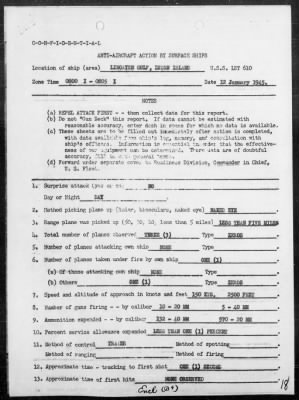 Thumbnail for USS LST-610 > Rep of ops In the amphibious assault on Lingayen Gulf, Luzon Is, Philippines, 1/9-18/45, including AA acts 1/9, 10 & 12/45