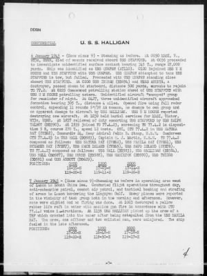 Thumbnail for USS HALLIGAN > War Diary, 1/1-31/45