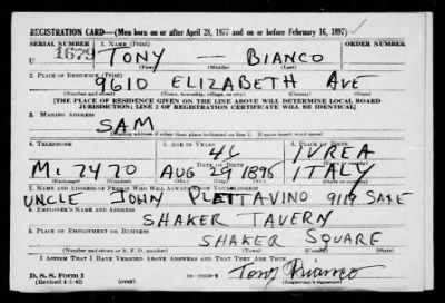 Tony > Bianco, Tony (1898)