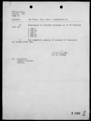 VT-51 > War Diary, 1/25/45 to 2/28/45