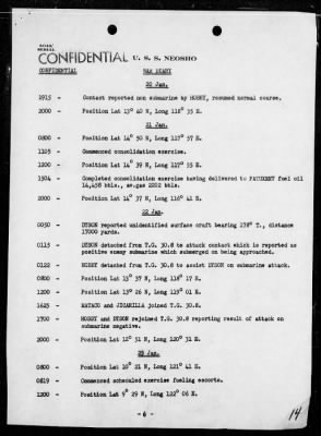 Thumbnail for USS NEOSHO > War Diary, 12/1/44 to 1/31/45