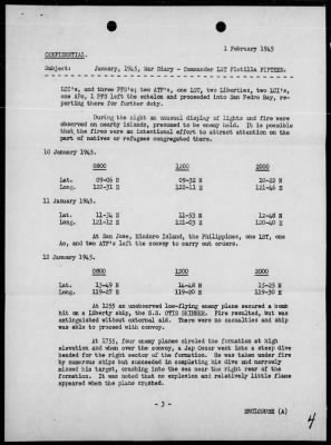 COM LST FLOT 15 > War Diary, 1/1-31/45