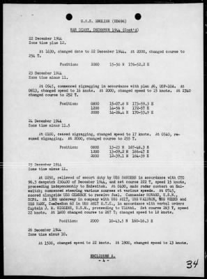 Thumbnail for USS ENGLISH > War Diary, 5/4/44 to 1/31/45