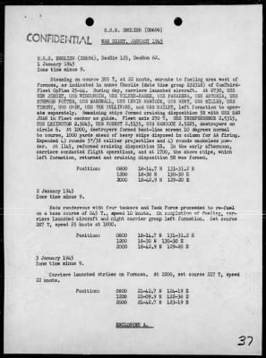 Thumbnail for USS ENGLISH > War Diary, 5/4/44 to 1/31/45