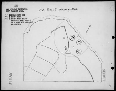 Thumbnail for VMSB-231 > ACA reps nos 116-117 - Dive bombing targets on Taroa Is, Marshalls 7/14/44