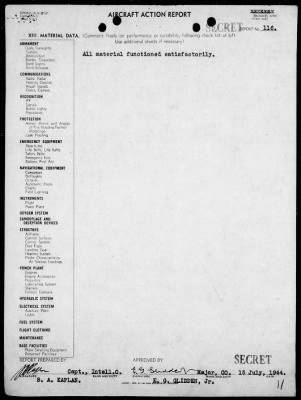 Thumbnail for VMSB-231 > ACA reps nos 116-117 - Dive bombing targets on Taroa Is, Marshalls 7/14/44