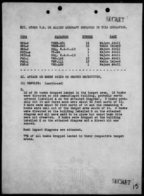 Thumbnail for VMSB-231 > ACA reps nos 116-117 - Dive bombing targets on Taroa Is, Marshalls 7/14/44