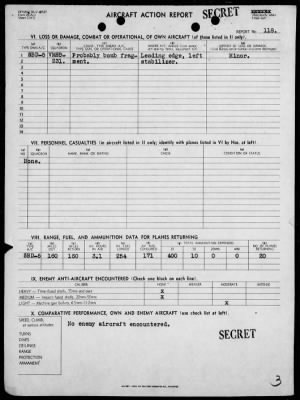 Thumbnail for VMSB-231 > ACA reps nos 118-119 - Dive bombing targets on Wotje Is, Marshalls 7/18/44