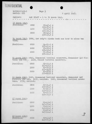 Thumbnail for COM LST GR 40 > War Diary, 3/1-31/45