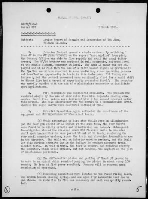 Thumbnail for USS PRINGLE > Rep of ops in support of the invasion & occupation of Iwo Jima, Bonin Is, 2/17/45 - 3/1/45, including AA act on 2/23/45