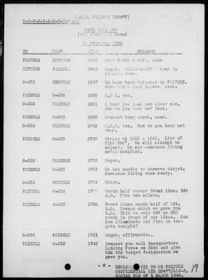 Thumbnail for USS PRINGLE > Rep of ops in support of the invasion & occupation of Iwo Jima, Bonin Is, 2/17/45 - 3/1/45, including AA act on 2/23/45