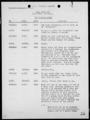 Thumbnail for USS PRINGLE > Rep of ops in support of the invasion & occupation of Iwo Jima, Bonin Is, 2/17/45 - 3/1/45, including AA act on 2/23/45