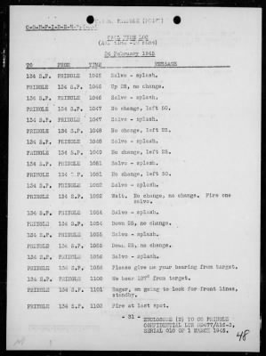 Thumbnail for USS PRINGLE > Rep of ops in support of the invasion & occupation of Iwo Jima, Bonin Is, 2/17/45 - 3/1/45, including AA act on 2/23/45