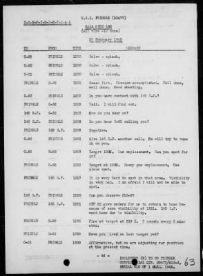 Thumbnail for USS PRINGLE > Rep of ops in support of the invasion & occupation of Iwo Jima, Bonin Is, 2/17/45 - 3/1/45, including AA act on 2/23/45