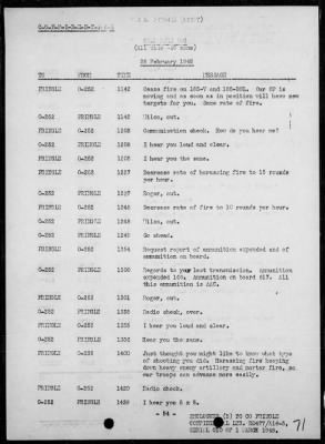 Thumbnail for USS PRINGLE > Rep of ops in support of the invasion & occupation of Iwo Jima, Bonin Is, 2/17/45 - 3/1/45, including AA act on 2/23/45