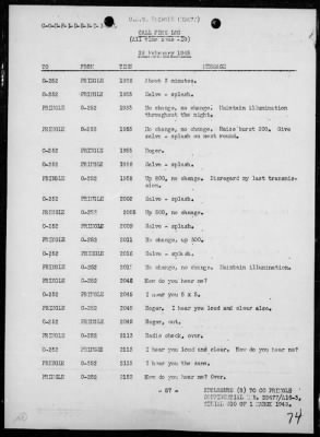 Thumbnail for USS PRINGLE > Rep of ops in support of the invasion & occupation of Iwo Jima, Bonin Is, 2/17/45 - 3/1/45, including AA act on 2/23/45