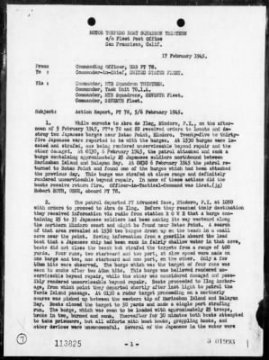 PT-78 & PT-82 > Rep of act off North coast of Mindoro Is, Philippines, night of 2/5-6/45