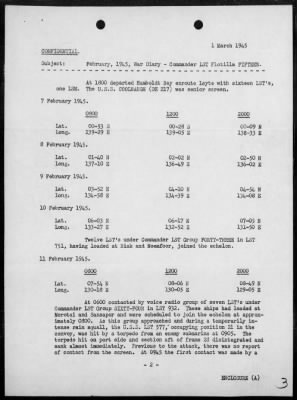 COM LST FLOT 15 > War Diary, 2/1-28/45