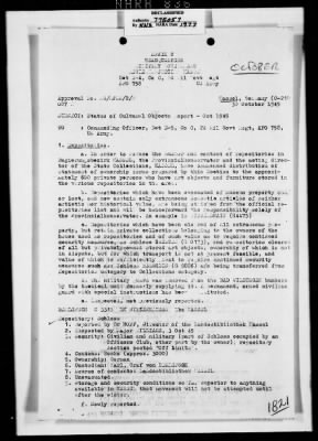 Thumbnail for Activity Reports > Monthly Report On Monuments Fine Arts and Archives Western Military District - Seventh United States Army October (Greater Hesse) 1945