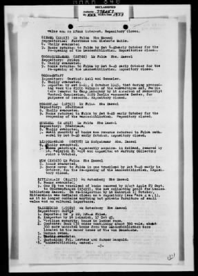 Thumbnail for Activity Reports > Monthly Report On Monuments Fine Arts and Archives Western Military District - Seventh United States Army October (Greater Hesse) 1945